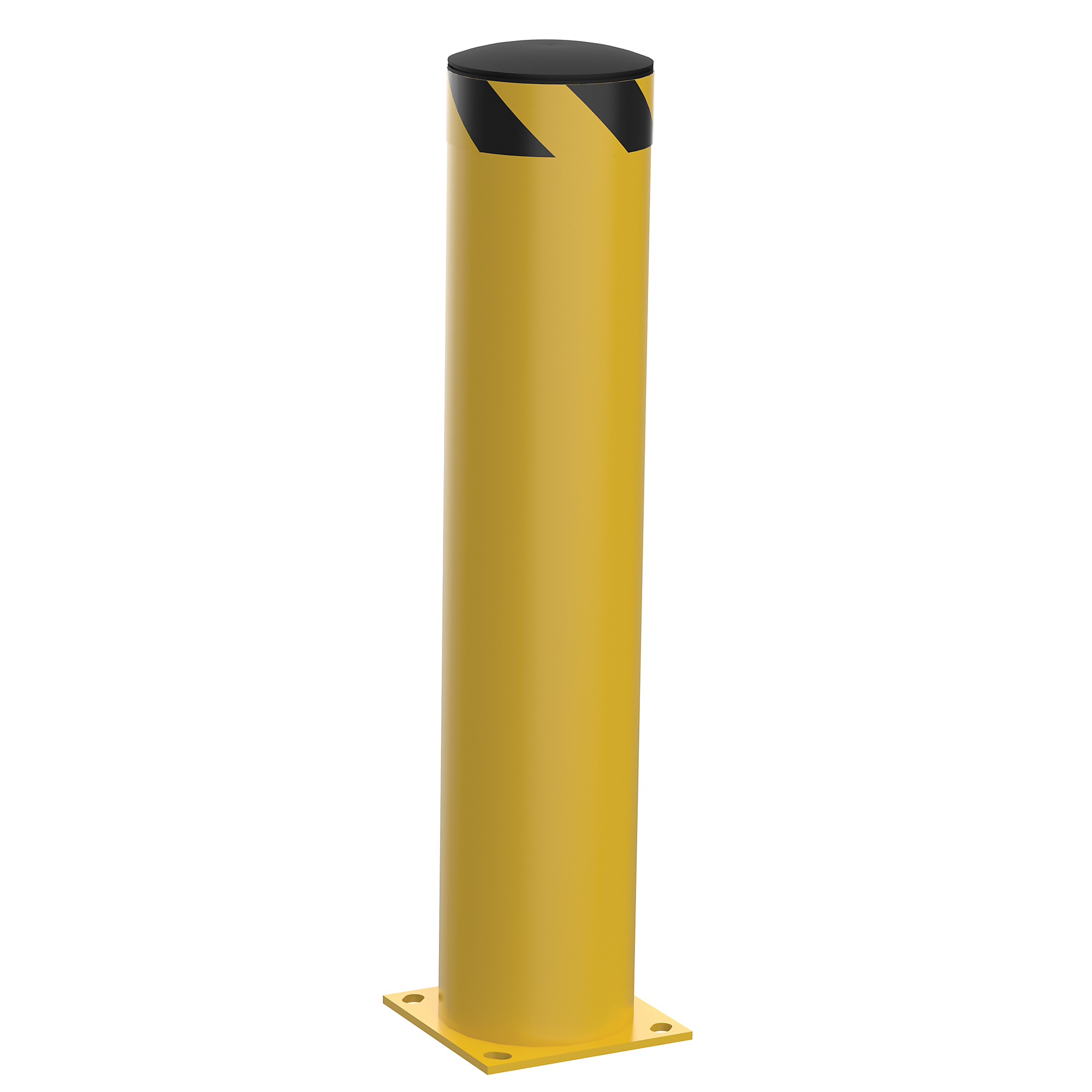 Vestil Pipe Safety Bollard. Heavy-Duty Steel, Red, Model# BOL-42-8.5